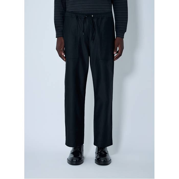 【 Cotton Pants Men Blk 】 メンズ|スニケス