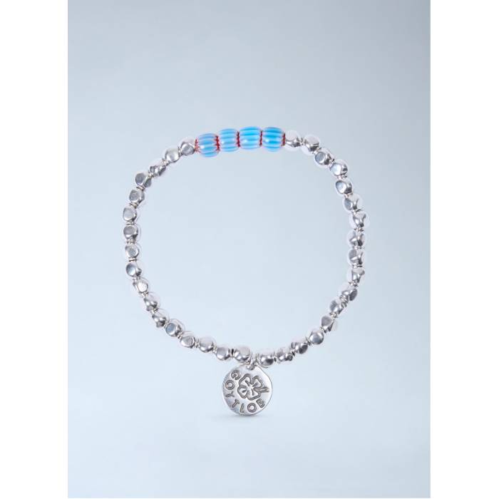 Gottlob 【 Edition No.1 Turquoise/Red Bracelet Men Blu 】 ブレスレット メンズ