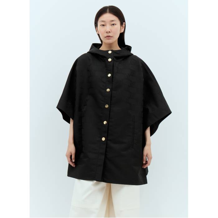 Max Mara 【 Jacquard Cape Women Blk 】 レディース