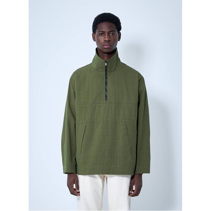 Mhl 【 Stand Collar Anorak Jackets Men Grn 】 アノラック メンズ|スニケス