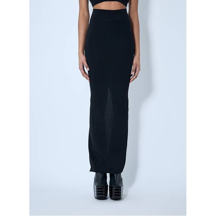 リックオウエンス Rick Owens 【 Wool Knit Maxi Skirt Women Blk 】 ニット レディース｜スニケス