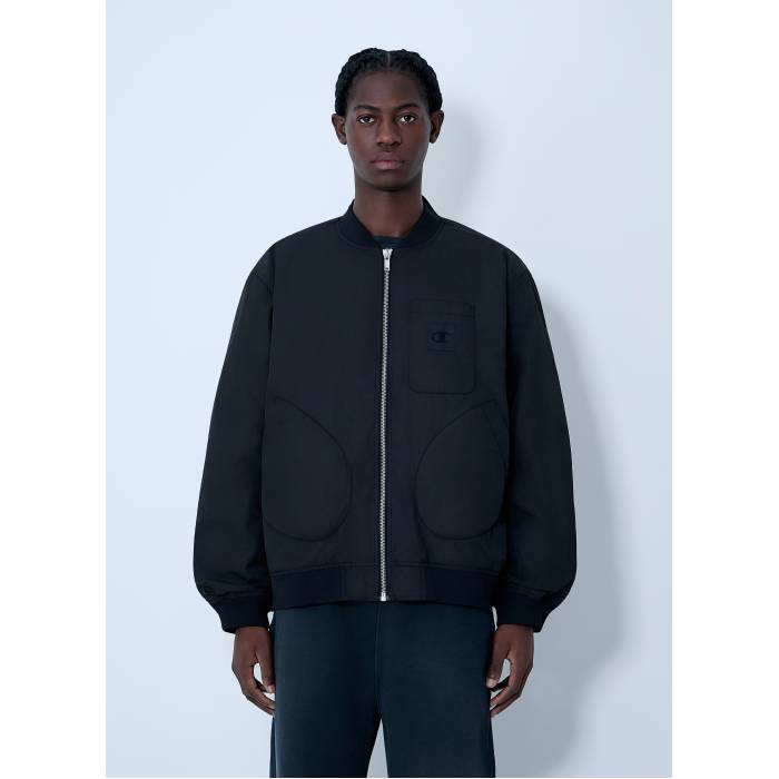 チャンピオン Champion 【 Nowhere University Bomber Jacket Men Blk 】 Jacket ジャケット メンズ｜スニケス