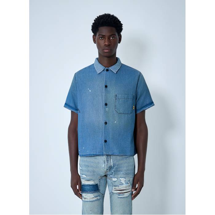 Gallery Dept. 【 Dartz Shirt Men Blu 】 メンズ
