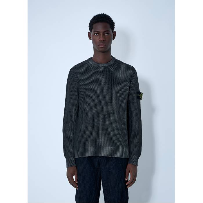 ストーンアイランド Stone Island 【 Fisherman Rib Sweater Men Gry 】 調教師 メンズ