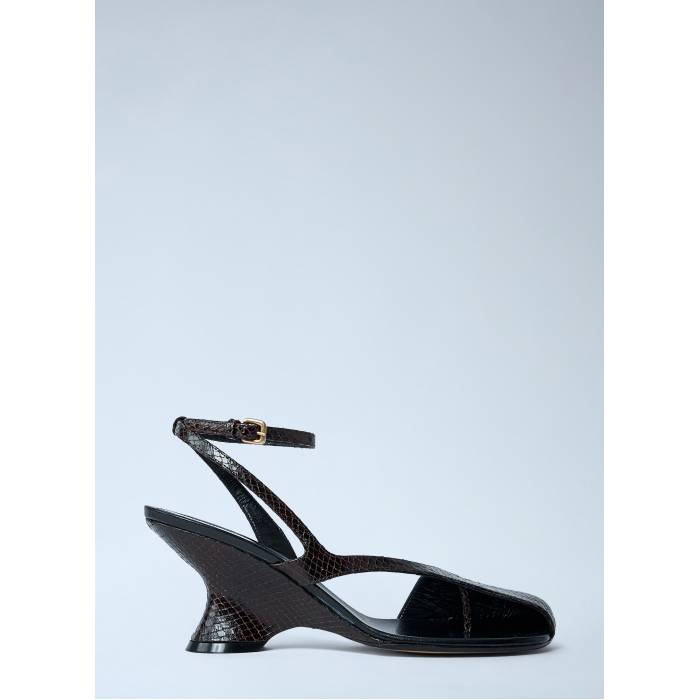 Dries Van Noten 【 Square Cut-Out Heels Women Brn 】 レディース
