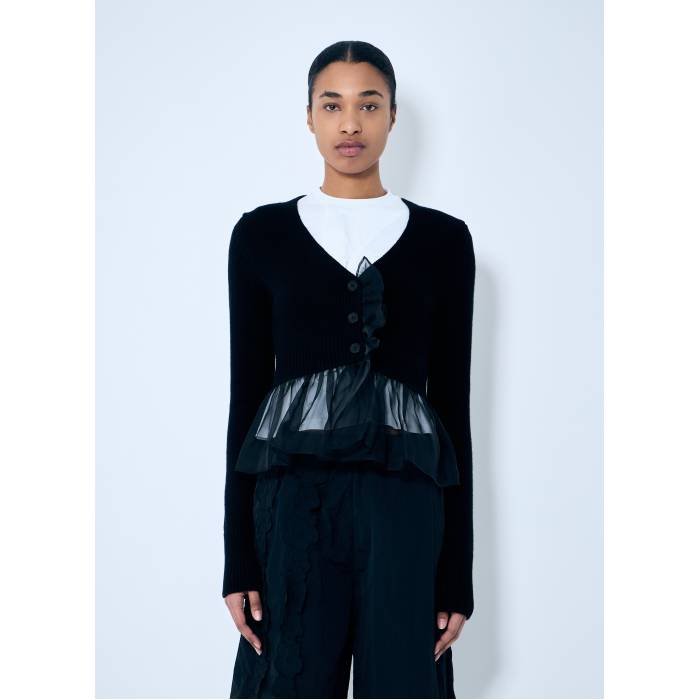 Cecilie Bahnsen 【 Phlox Cardigan Women Blk 】 ジレー レディース