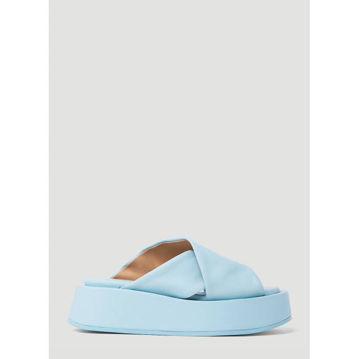 【 Piattaforma Sandals Women Blu 】 サンダル レディース