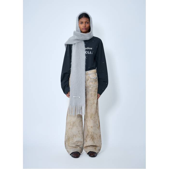 アクネストゥディオズ Acne Studios 【 Fringed Wool Scarf Women Gry 】 スカーフ レディース