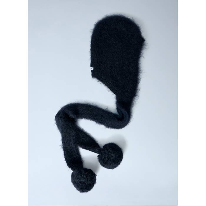 アクネストゥディオズ Acne Studios 【 Mohair Beanie Men Blk 】 旗がしら かぶり笠 メンズ