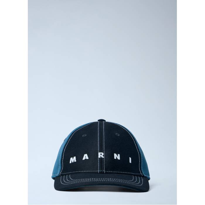 マルニ Marni 【 Logo Motif Baseball Cap Men Blu 】 ロゴタイプ 野球 旗がしら かぶり笠 メンズ