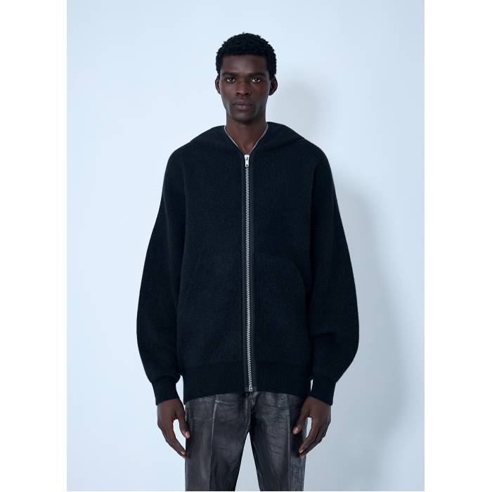 リックオウエンス Rick Owens 【 Gimp Hooded Zip-Up Sweatshirt Men Blk 】 フード付 スウェット トレーナー メンズ 364,500円