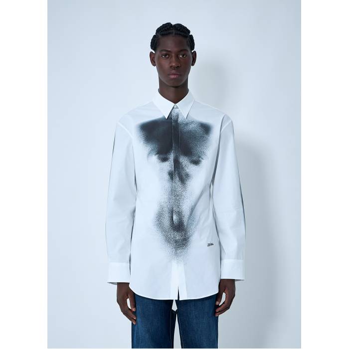 Jean Paul Gaultier 【 Body Dust Shirt Men Wht 】 メンズ