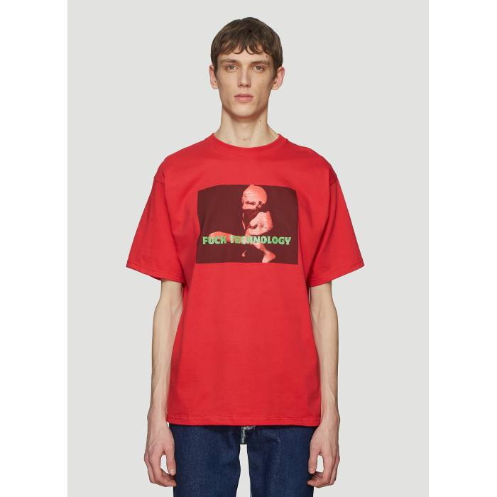 Pressure 【 Fuck Technology T-Shirt Men Col 】 Tシャツ メンズ