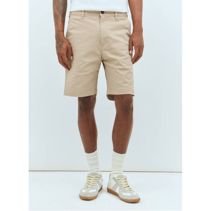 A Bathing Aper 【 Ape Head One Point Chino Shorts Men Bei 】 チノ ショーツ メンズ
