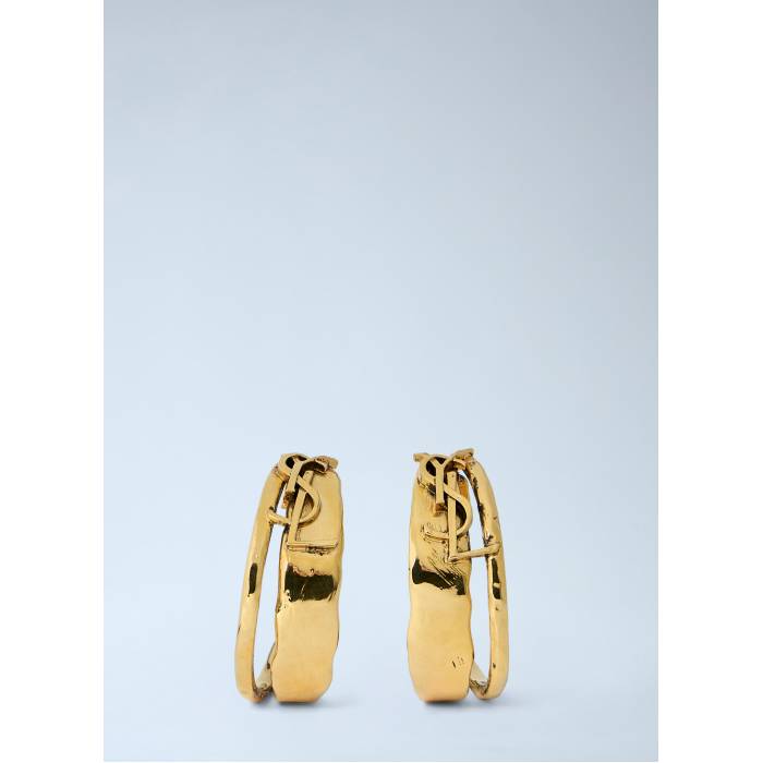 サンローラン Saint Laurent 【 Sculpted Hoop Earrings Women Gld 】 フープ イヤリング レディース|スニケス