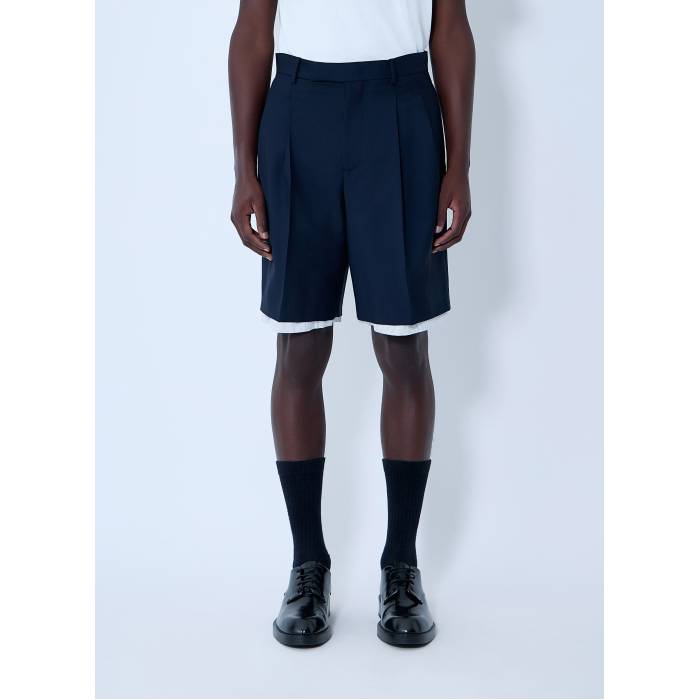 ジルサンダー Jil Sander 【 Wool-And-Mohair Shorts Men Den 】 さる股引き メンズ