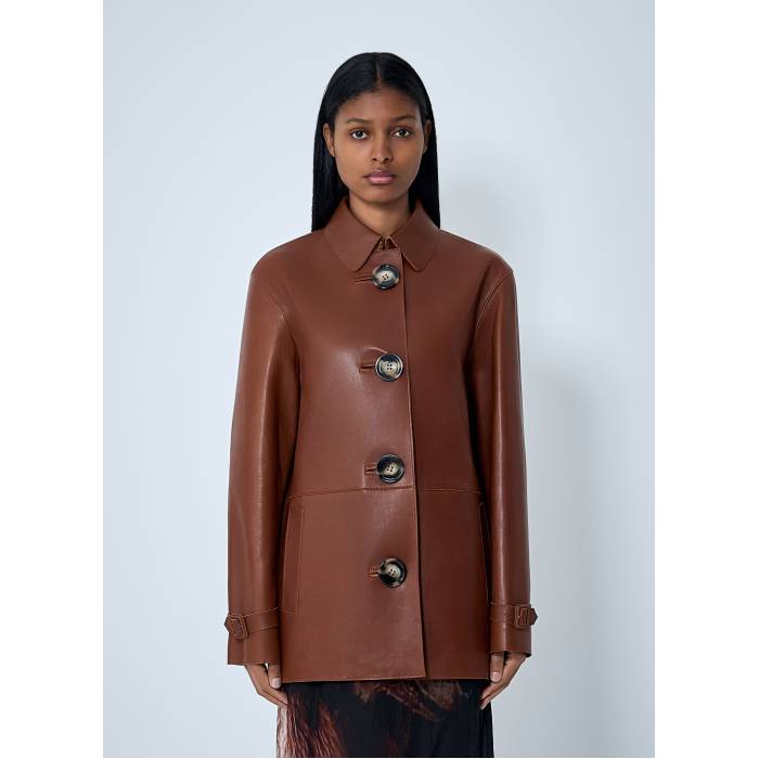 アクネストゥディオズ Acne Studios 【 Leather Jacket Women Brn 】 レザージャケット レディース