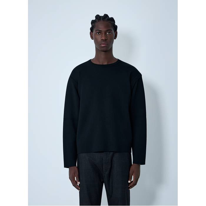 Massimo Osti Studio 【 Re-Wool Sweater Men Blk 】 トレーナー メンズ