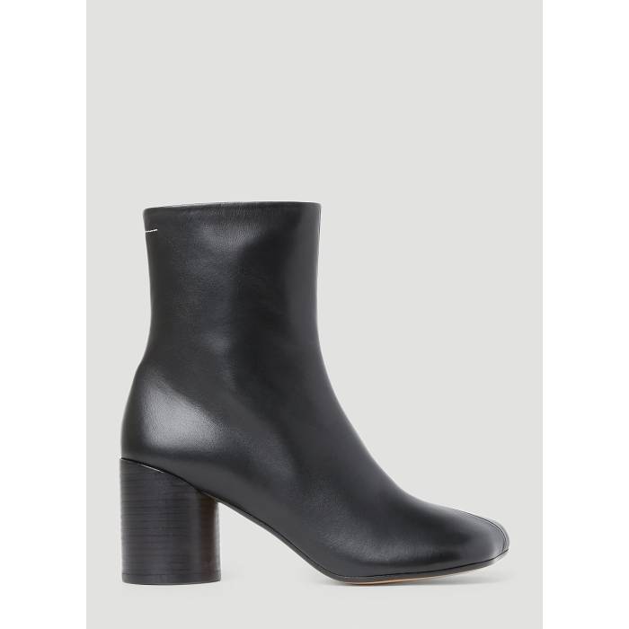 住み家 マルジェラ Mm6 Maison Margiela 【 Square Ankle Boots Women Blk 】 ブーツ レディース