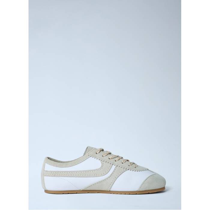 Dries Van Noten 【 Suede Trimmed Sneakers Women Wht 】 スエード・スウェード レディース