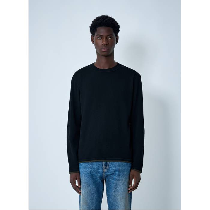 マーガレットハウエル Mhl By Margaret Howell 【 Tipped Thermal Sweater Men Blk 】 トレーナー メンズ|スニケス