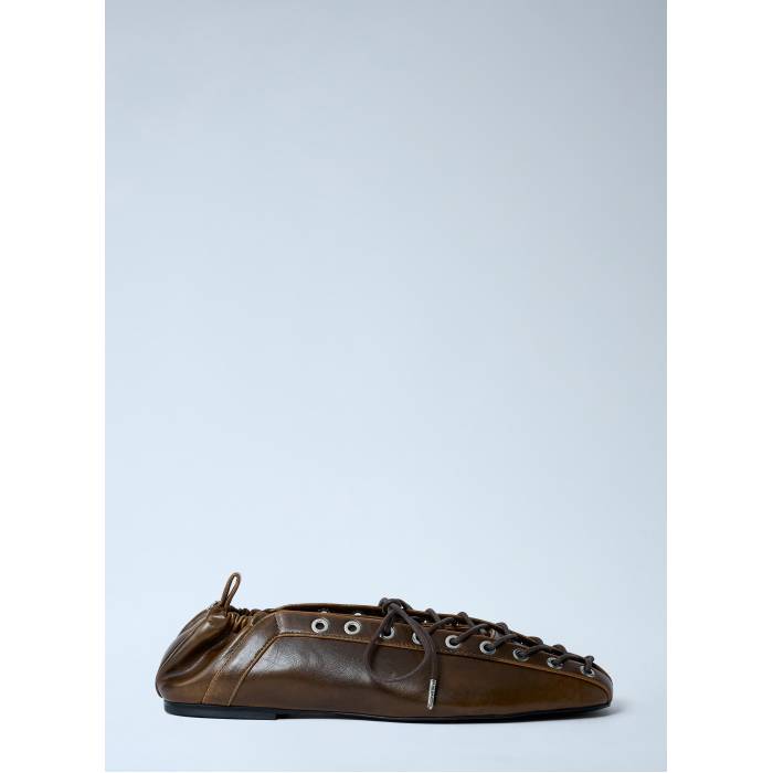 ガニー Ganni 【 Lace-Up Ballerina Flats Women Oli 】 バレリーナ レディース