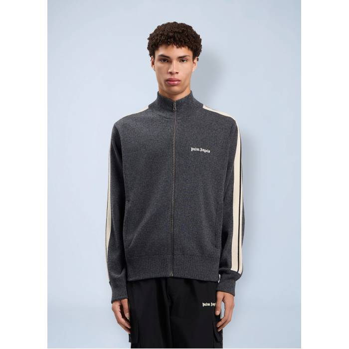 パームエンジェルス Palm Angels 【 Classic Logo Knit Track Jacket Men Gry 】 クラシック ロゴ ニット トラック Jacket ジャケット メンズ 83,215円