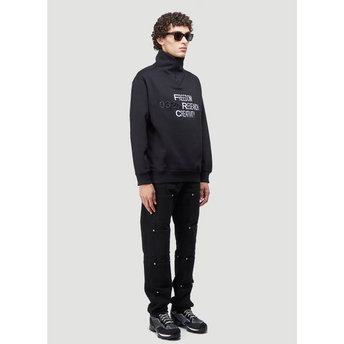 032C 【 Text Print Sweatshirt Women Blk 】 スウェット トレーナー レディース