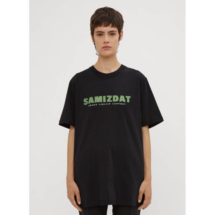 Yang Li Samizdat 【 Short Circuit Control T-Shirt Men Blk 】 Tシャツ メンズ