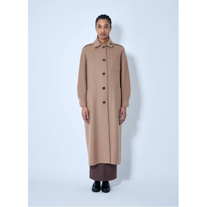 Max Mara 【 Wool-And-Cashmere-Blend Coat Women Cam 】 レディース