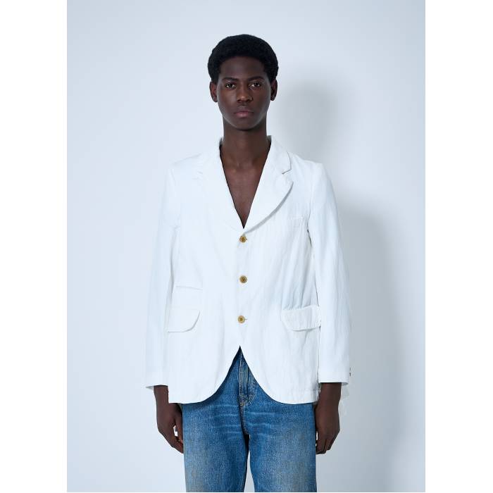 【 Double-Breasted Blazer Men Wht 】 ブレイザー メンズ