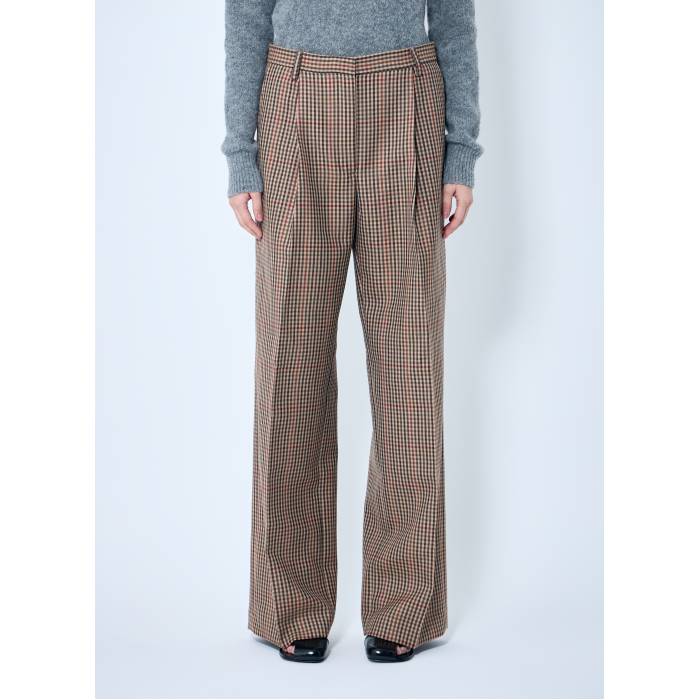 Dries Van Noten 【 Porter Check Pants Women Brn 】 レディースファッション ボトムス パンツ レディース｜スニケス