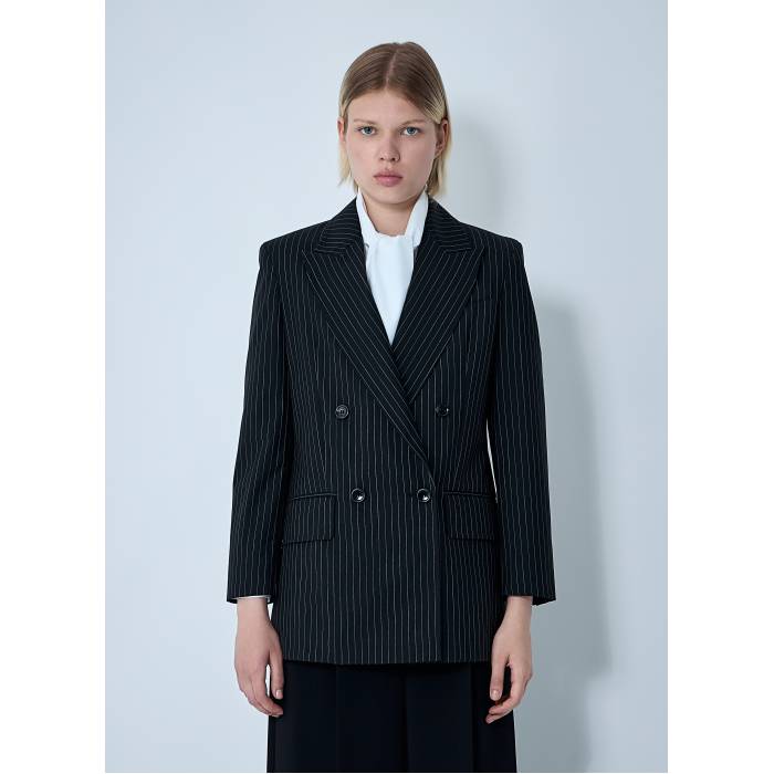 Max Mara 【 Mattia Double-Breasted Blazer Women Blk 】 ブレイザー レディース