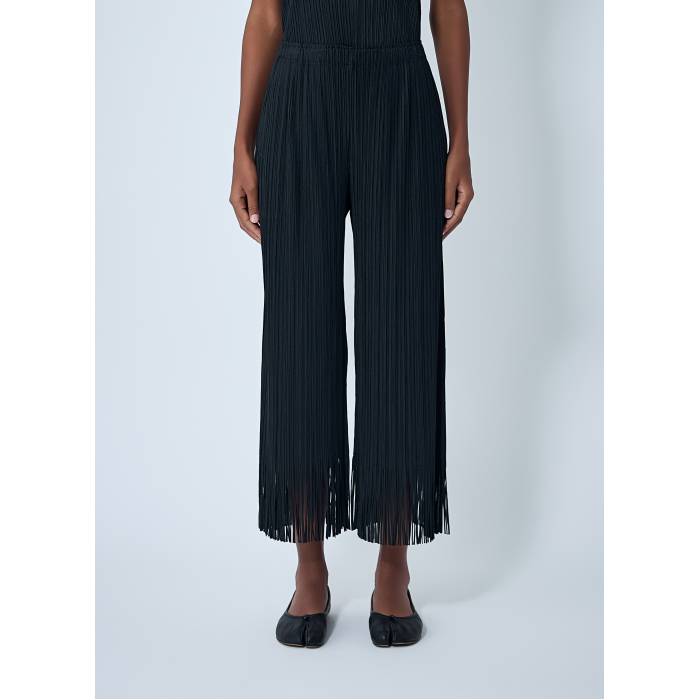 Pleats Please Issey Miyake 【 Fringe Pleated Pants Women Blk 】 レディース｜スニケス