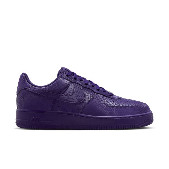 ナイキ Nike 【 Kobe Air Force 1 Low Unisex Court Purple 】 Kobe コービー ユニ一発やる 厚地の外套 Purple 紫・パープル