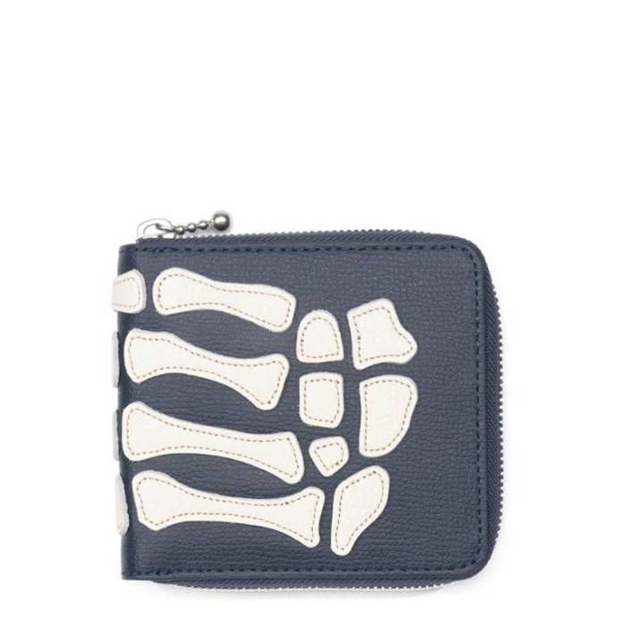 Kapital 【 Thumb Up Bone Band Zip Wallet Unisex Navy 】 Wallet ウォレット・財布 ユニセックス 紺色 ネイビー