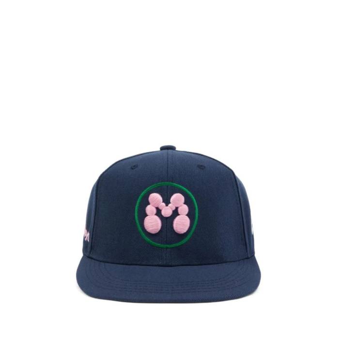 Momotoys 【 Bubble "M" Fitted Hat Unisex Navy 】 バブル ユニセックス 紺色 ネイビー｜スニケス
