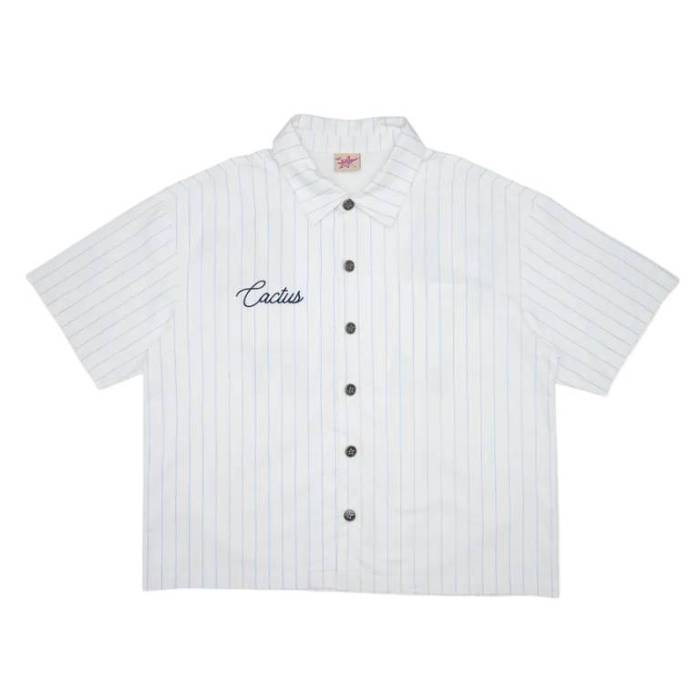 Azva 【 Valley Pinstripe Shirt Mens White 】 メンズ 白色 ホワイト