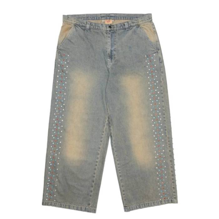 Azva 【 Crystal Cactus Denim Mens Denim 】 ジーンズ メンズ ジーンズ