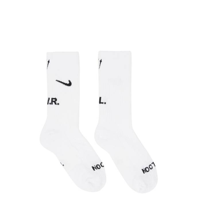 ナイキ Nike 【 Nocta Crew Socks 3 Pack Unisex White/Black 】 クルー ソックス・靴下 ユニセックス 白色 ホワイト 黒色 ブラック
