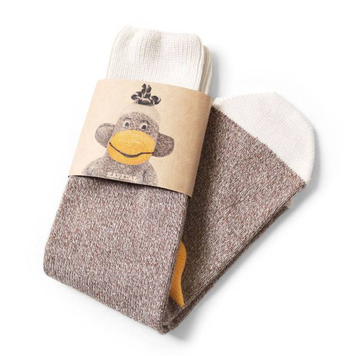 Kapital 【 96 Yarns Monkey Diy Socks Mens Brown 】 エテ公 靴下・ソックス メンズ 赤銅色 赤銅色