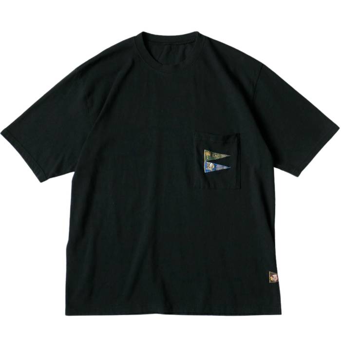 Kapital 【 20/-Jersey Pennant T (3Flags) Mens Black 】 メンズ 黒色 ブラック