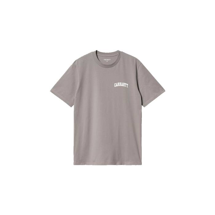カーハート ダブリューアイピー Carhartt Wip 【 S/S University Script T-Shirt Misty Grey Men Grey 】 半袖 Tシャツ スクリプト Tシャツ 灰色 グレー メンズファッション トップス Tシャツ カットソー メンズ 16,380円