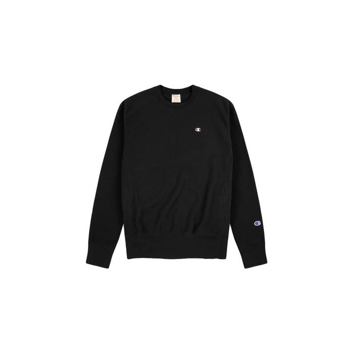 チャンピオン Champion 【 Crewneck Sweatshirt Men Black 】 スウェット トレーナー メンズファッション トップス スウェット トレーナー メンズ 黒色 ブラック