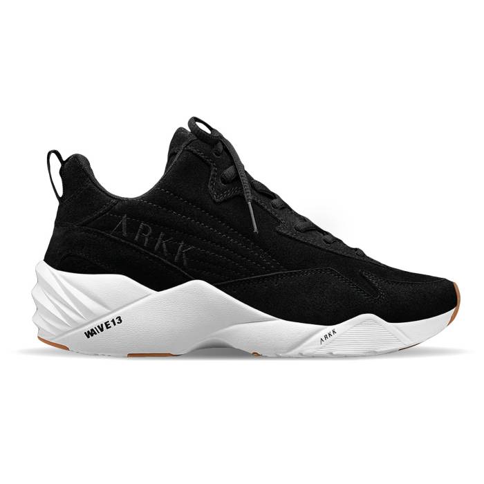 Arkk Copenhagen 【 Tencraft Suede W13 Black Brown Gum Women Black 】 スエード・スウェード 黒色 ブラック 茶色 ブラウン 靴 レディース靴 スニーカー レディース 黒色 ブラック