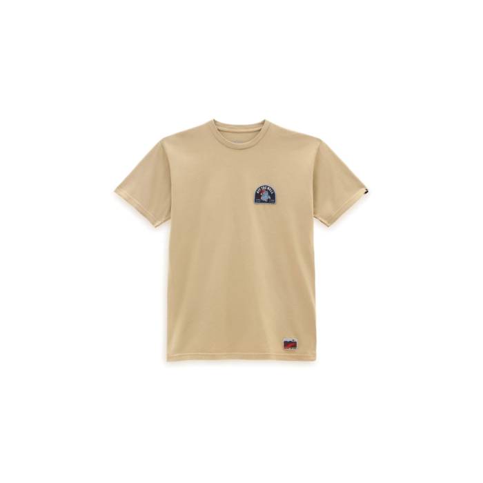 ヴァンズ Vans 【 Outdoor Club T-Shirt Unisex Light Brown 】 クラブ Tシャツ メンズファッション トップス Tシャツ カットソー ユニセックス 茶色 ブラウン