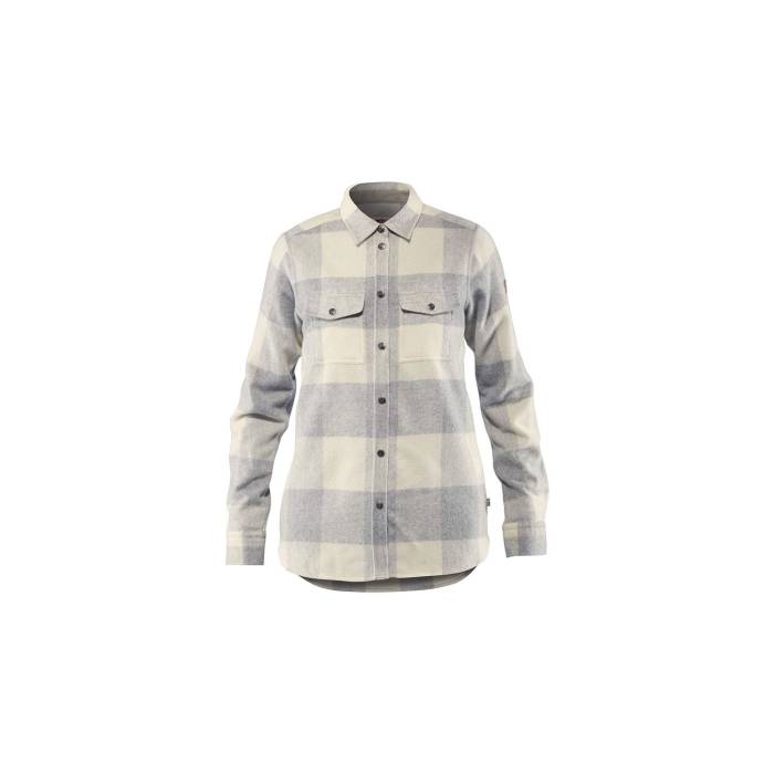 【 Canada Shirt Ls W Fog-Chalk White Women Grey 】 白いこと 白いこと レディース 薄墨色 薄墨色