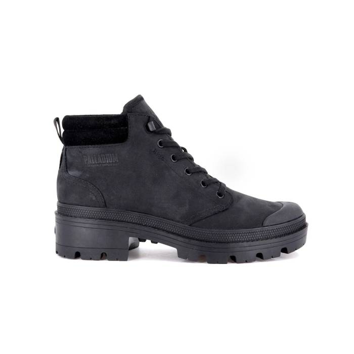 パラディウム Palladium 【 Pallabase Lo Cuff Women Black 】 レディース 黒いこと 黒いこと