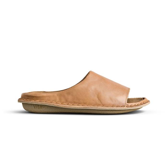 Vibae 【 Saint Tropez Leather Fawn Tan Unisex Brown 】 なめし革 ユニ一発やる 赤銅色 赤銅色