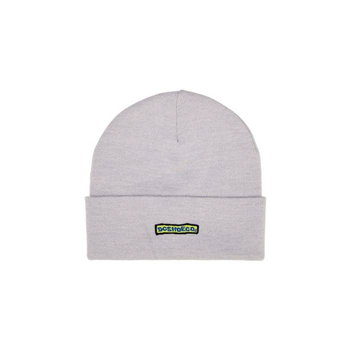 ディーシー シューズ Dc Shoes 【 Patch It Beanie Men Grey 】 旗がしら かぶり笠 メンズ 薄墨色 薄墨色